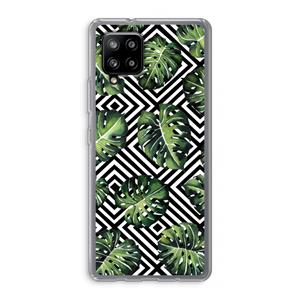 CaseCompany Geometrische jungle: Samsung Galaxy A42 5G Transparant Hoesje