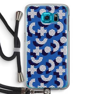 CaseCompany 8-bit N°5: Samsung Galaxy S6 Transparant Hoesje met koord