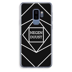 CaseCompany Negenduust geometrisch: Samsung Galaxy S9 Plus Transparant Hoesje