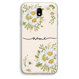 CaseCompany Daisies: Samsung Galaxy J7 (2017) Transparant Hoesje