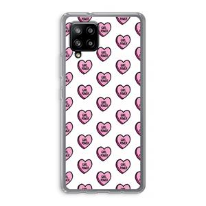 CaseCompany GIRL POWER: Samsung Galaxy A42 5G Transparant Hoesje