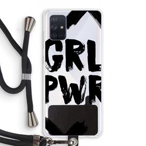 CaseCompany Girl Power #2: Samsung Galaxy A71 Transparant Hoesje met koord