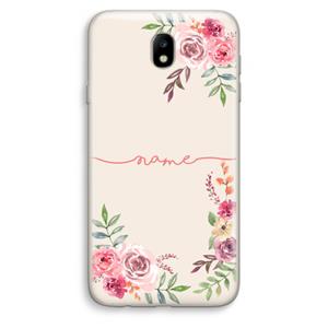 CaseCompany Rozen: Samsung Galaxy J7 (2017) Transparant Hoesje