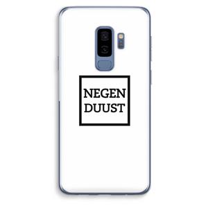 CaseCompany Negenduust vierkant: Samsung Galaxy S9 Plus Transparant Hoesje