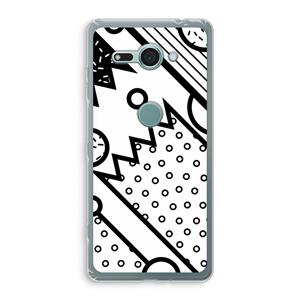 CaseCompany Pop Art #4: Sony Xperia XZ2 Compact Transparant Hoesje