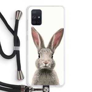 CaseCompany Daisy: Samsung Galaxy A71 Transparant Hoesje met koord