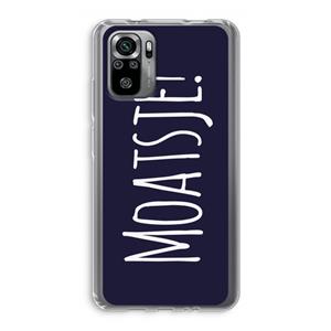 CaseCompany Moatsje!: Xiaomi Redmi Note 10S Transparant Hoesje