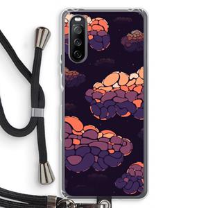 CaseCompany Patroon Wolken: Sony Sony Xperia 10 III Transparant Hoesje met koord