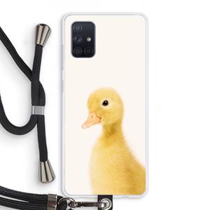 CaseCompany Duke: Samsung Galaxy A71 Transparant Hoesje met koord