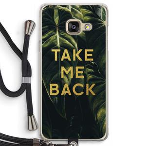 CaseCompany Take me back: Samsung Galaxy A3 (2016) Transparant Hoesje met koord