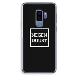 CaseCompany Negenduust black: Samsung Galaxy S9 Plus Transparant Hoesje