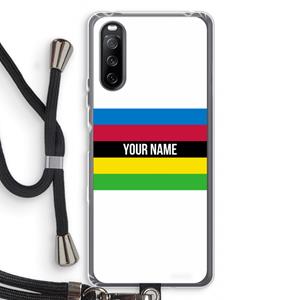 CaseCompany WK Wielrennen: Sony Sony Xperia 10 III Transparant Hoesje met koord