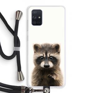 CaseCompany Rocco: Samsung Galaxy A71 Transparant Hoesje met koord