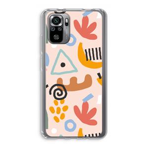 CaseCompany Abstract: Xiaomi Redmi Note 10S Transparant Hoesje