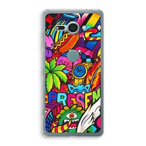 CaseCompany Represent: Sony Xperia XZ2 Compact Transparant Hoesje
