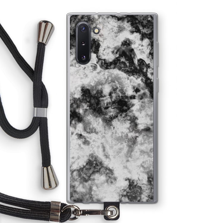 CaseCompany Onweer: Samsung Galaxy Note 10 Transparant Hoesje met koord
