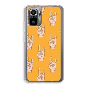 CaseCompany Rock: Xiaomi Redmi Note 10S Transparant Hoesje