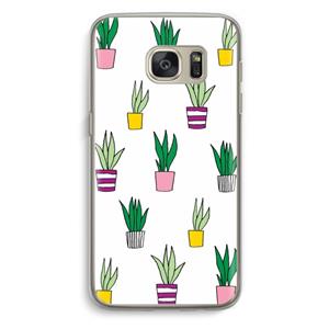CaseCompany Sanseveria: Samsung Galaxy S7 Transparant Hoesje