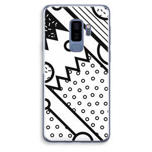 CaseCompany Pop Art #4: Samsung Galaxy S9 Plus Transparant Hoesje