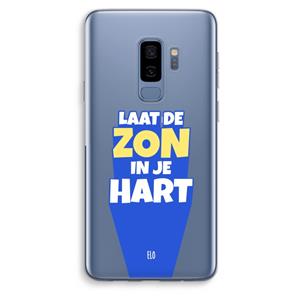 CaseCompany Laat de zon in je hart: Samsung Galaxy S9 Plus Transparant Hoesje