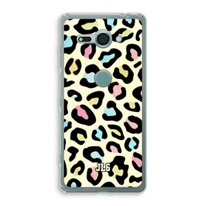 CaseCompany Leopard pattern: Sony Xperia XZ2 Compact Transparant Hoesje