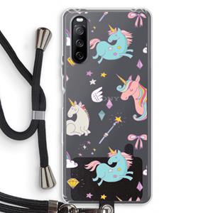 CaseCompany Fantasiewereld: Sony Sony Xperia 10 III Transparant Hoesje met koord