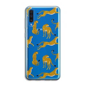 CaseCompany Luipaard: Samsung Galaxy A50 Transparant Hoesje
