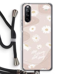 CaseCompany Daydreaming becomes reality: Sony Sony Xperia 10 III Transparant Hoesje met koord