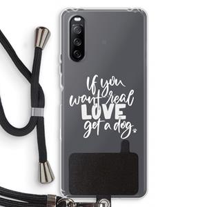 CaseCompany Partner in crime: Sony Sony Xperia 10 III Transparant Hoesje met koord