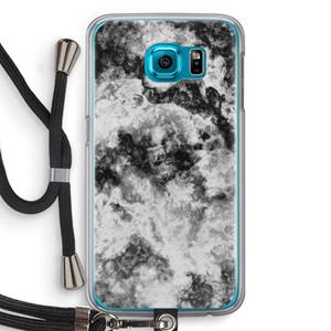 CaseCompany Onweer: Samsung Galaxy S6 Transparant Hoesje met koord