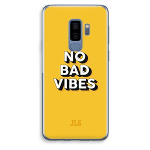 CaseCompany No Bad Vibes: Samsung Galaxy S9 Plus Transparant Hoesje