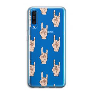 CaseCompany Rock: Samsung Galaxy A50 Transparant Hoesje