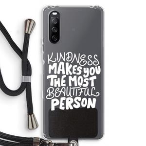 CaseCompany The prettiest: Sony Sony Xperia 10 III Transparant Hoesje met koord