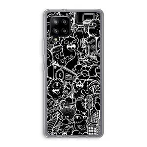 CaseCompany Vexx Black City : Samsung Galaxy A42 5G Transparant Hoesje
