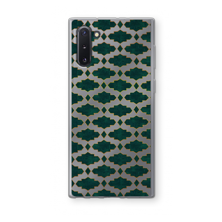 CaseCompany Moroccan tiles: Samsung Galaxy Note 10 Transparant Hoesje
