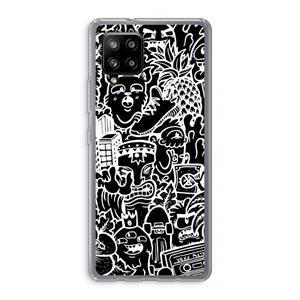 CaseCompany Vexx Black Mixtape: Samsung Galaxy A42 5G Transparant Hoesje