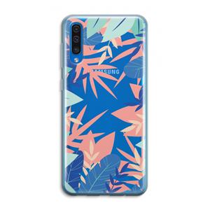 CaseCompany Tropisch: Samsung Galaxy A50 Transparant Hoesje