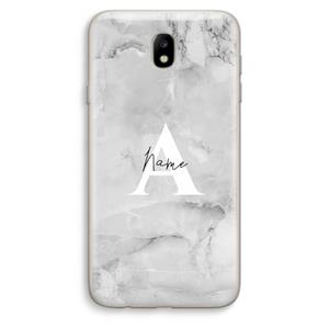 CaseCompany Ivory Marble: Samsung Galaxy J7 (2017) Transparant Hoesje