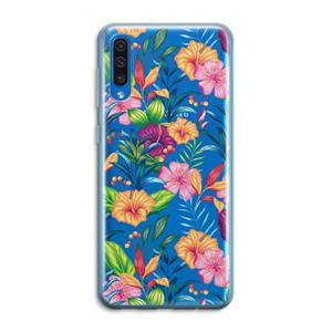 CaseCompany Tropisch 2: Samsung Galaxy A50 Transparant Hoesje