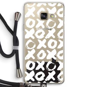CaseCompany XOXO: Samsung Galaxy A3 (2016) Transparant Hoesje met koord