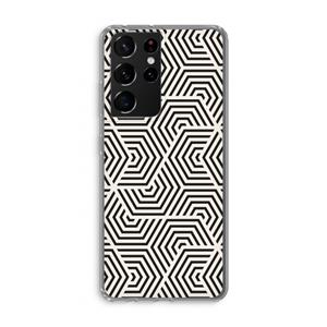 CaseCompany Magic pattern: Samsung Galaxy S21 Ultra Transparant Hoesje