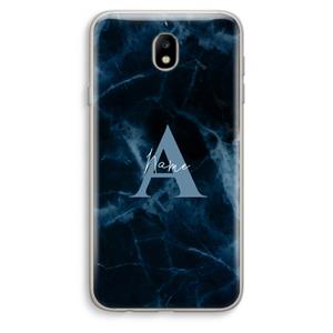 CaseCompany Midnight Marble: Samsung Galaxy J7 (2017) Transparant Hoesje