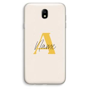 CaseCompany Amber Script: Samsung Galaxy J7 (2017) Transparant Hoesje