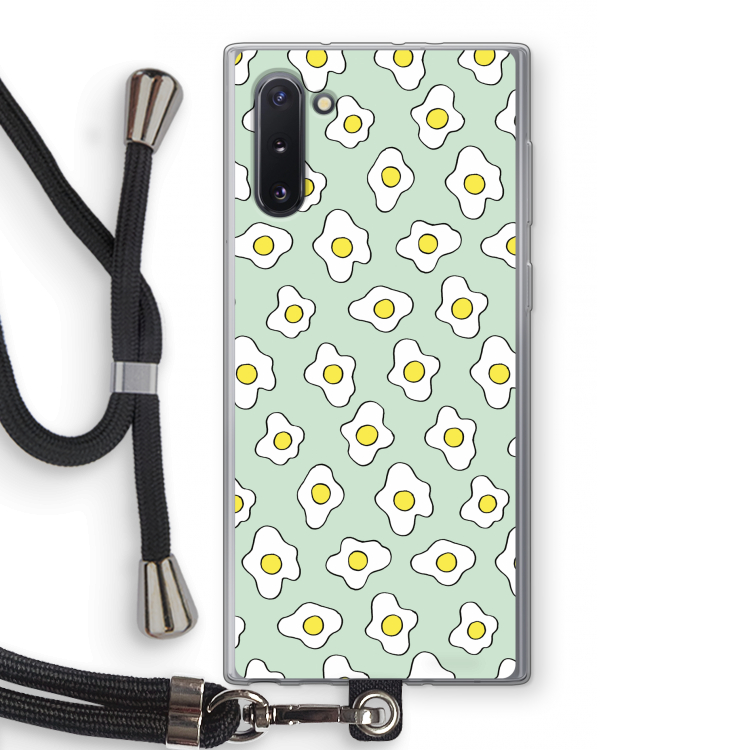 CaseCompany Spiegeleitjes: Samsung Galaxy Note 10 Transparant Hoesje met koord