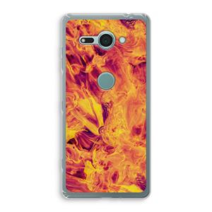 CaseCompany Eternal Fire: Sony Xperia XZ2 Compact Transparant Hoesje