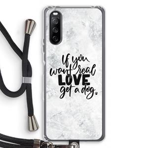 CaseCompany Partner in crime: Sony Sony Xperia 10 III Transparant Hoesje met koord