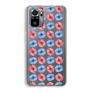 CaseCompany Klaproosjes: Xiaomi Redmi Note 10S Transparant Hoesje
