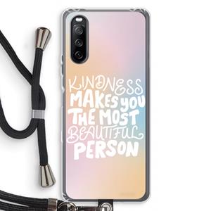 CaseCompany The prettiest: Sony Sony Xperia 10 III Transparant Hoesje met koord