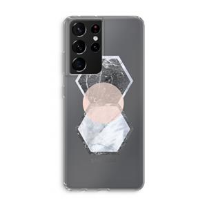 CaseCompany Creatieve toets: Samsung Galaxy S21 Ultra Transparant Hoesje