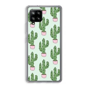 CaseCompany Cactus Lover: Samsung Galaxy A42 5G Transparant Hoesje